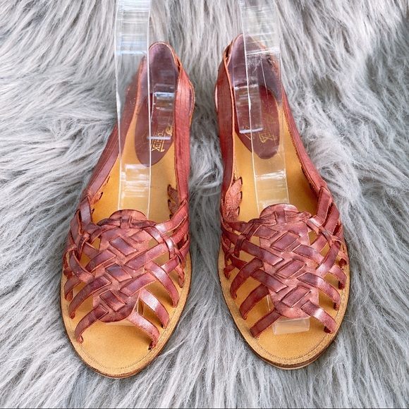 Cabin Creek Shoes - Cabin Creek Open Toe Huarache Flats